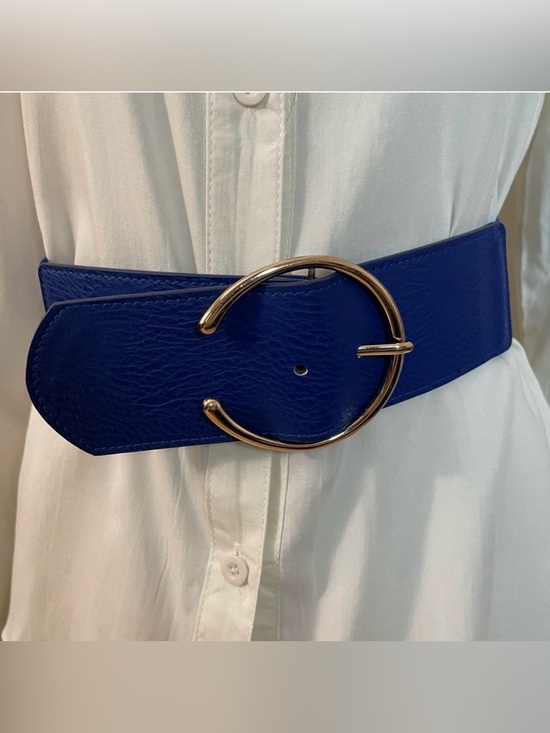 Accessories - Royal blue elastic waistband belt